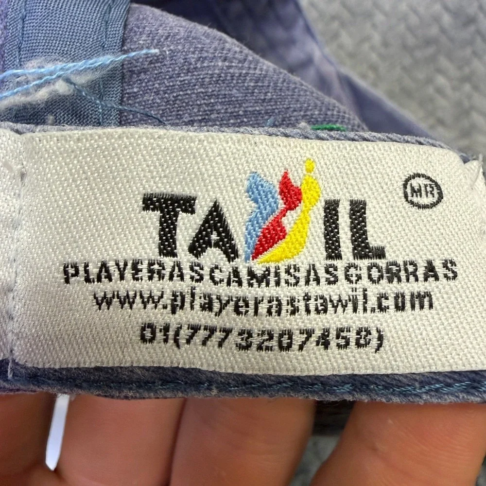 Tawil Tacoqueto Mexican Grill Hat Blue Faded Embroidered Baseball Cap Adjustable